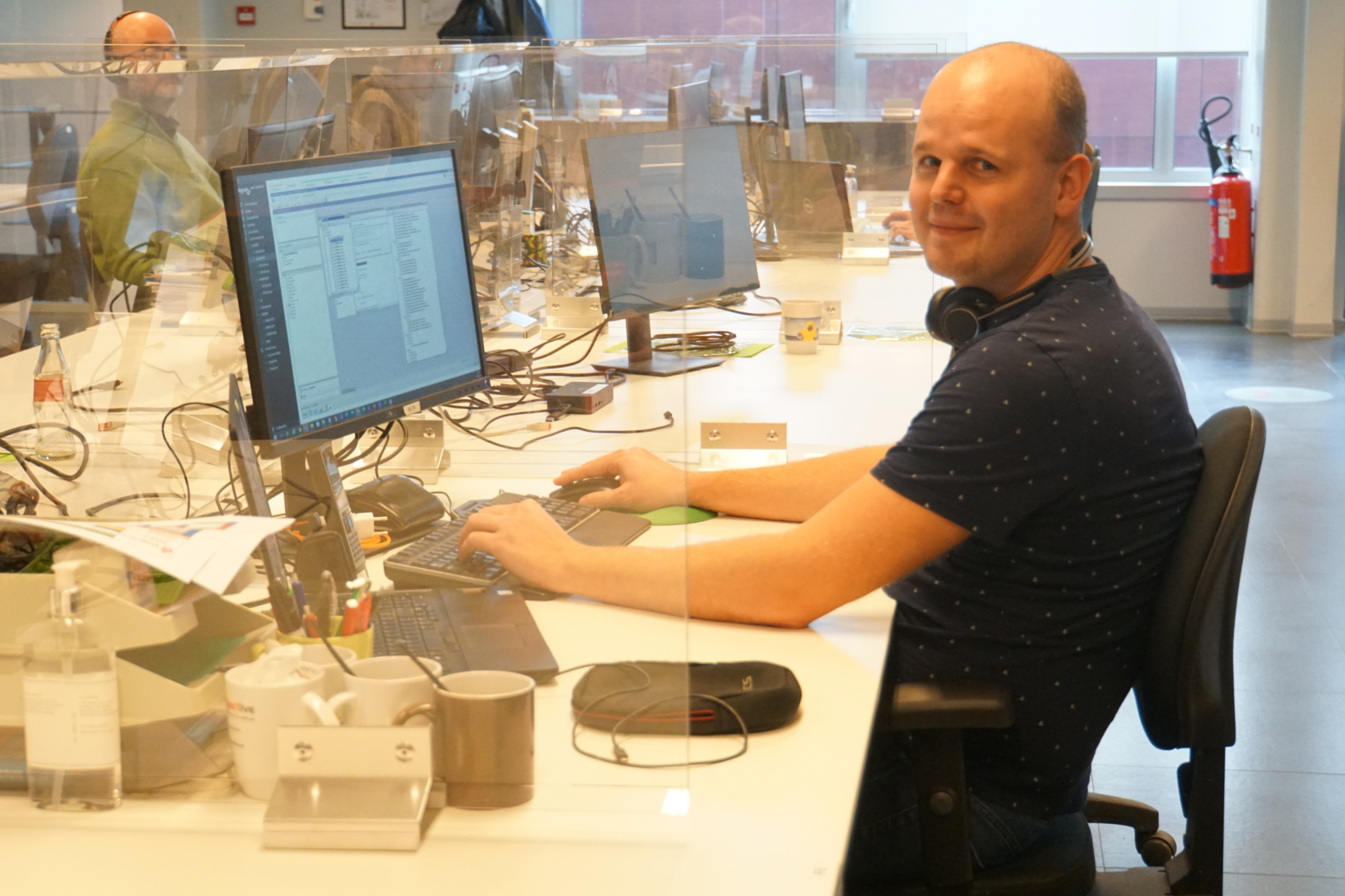 Roderik Latruwe op bureau foto maf 1