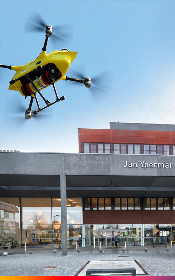 Drone Jan Yperman Ziekenhuis banner image