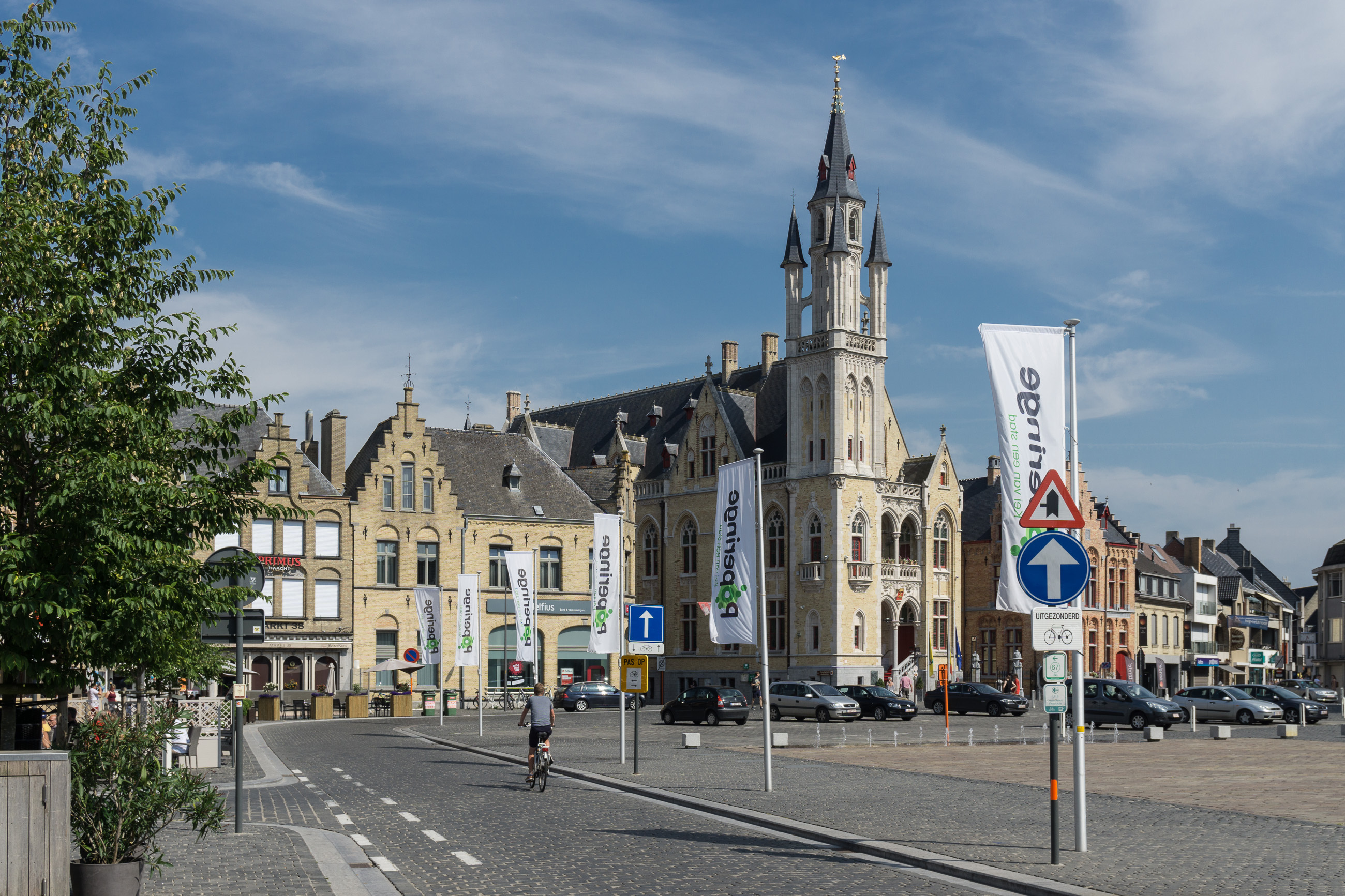 Poperinge Town Hall and Grote Markt
